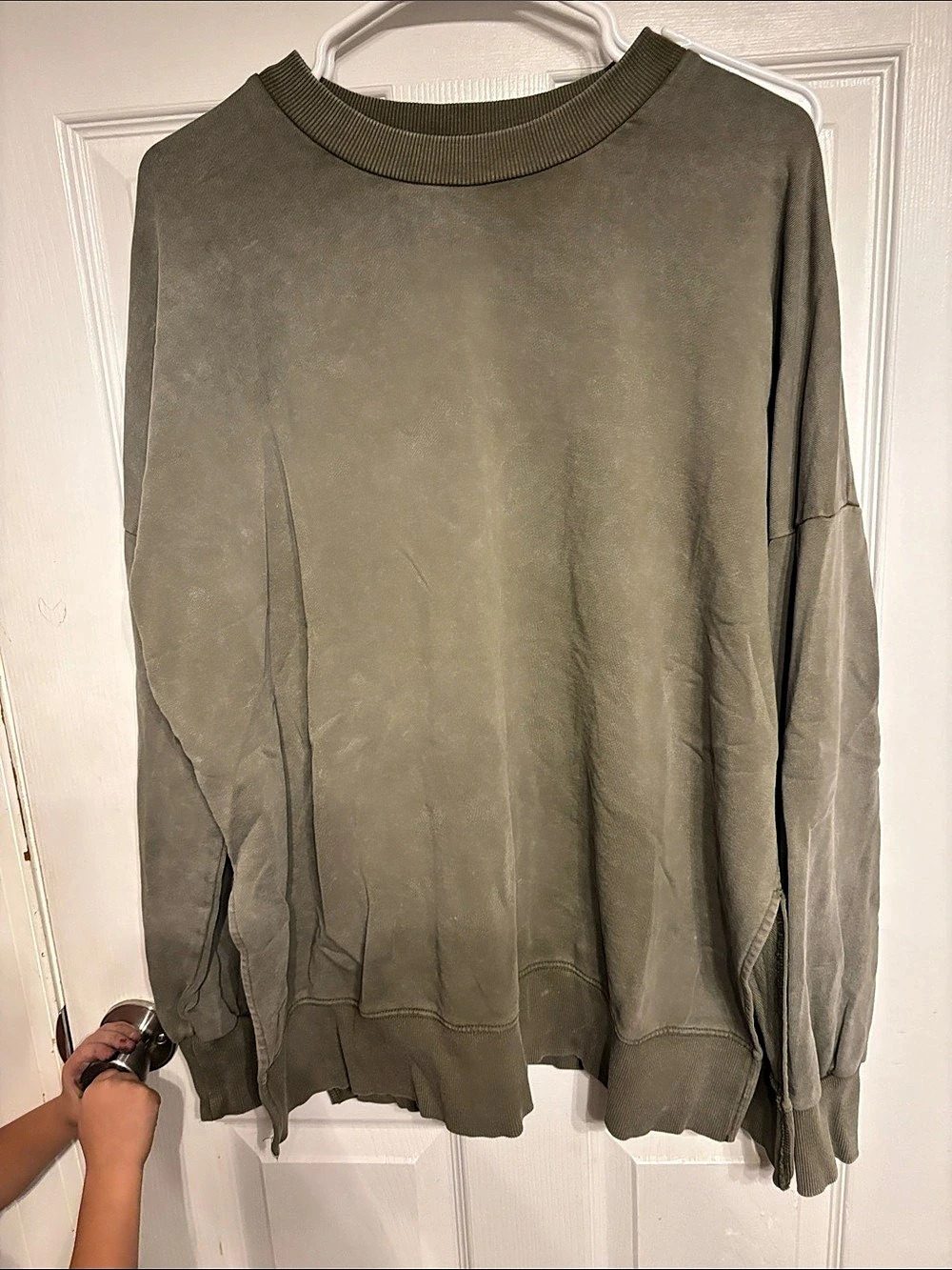 M Olive Oversized Sweatshirt Size XL